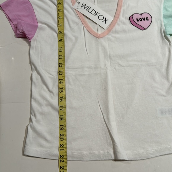 WILDFOX Paradise Colorblock V-Neck Tee - Picture 10 of 12